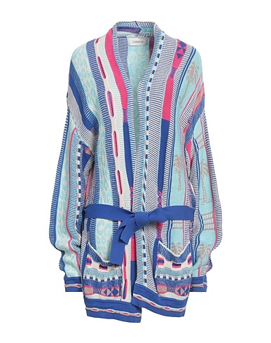 LANEUS Cardigan Blue 100% Cotton
