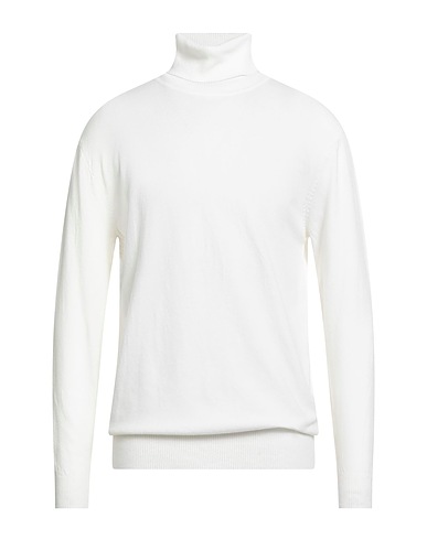 HENRY CLIFFORD Turtleneck White 40% Wool, 20% Cotton, 20% Viscose, 10% Polyamide, 10% Cashmere