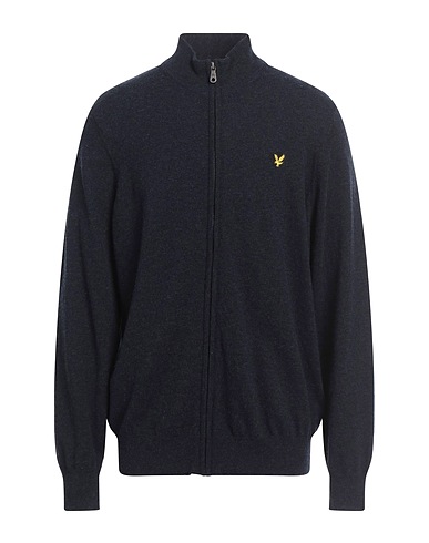LYLE & SCOTT Cardigan Midnight blue 80% Lambswool, 20% Nylon