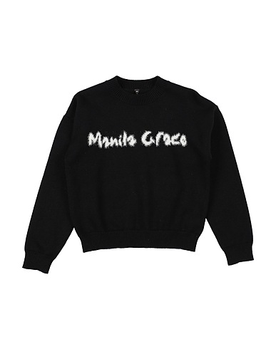 MANILA GRACE Jumper Black 32% Acrylic, 30% Polyester, 20% Viscose, 18% Nylon