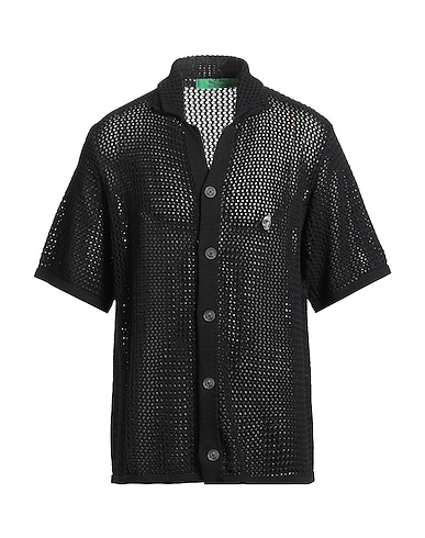 GARMENT WORKSHOP Solid color shirt Black 100% Cotton