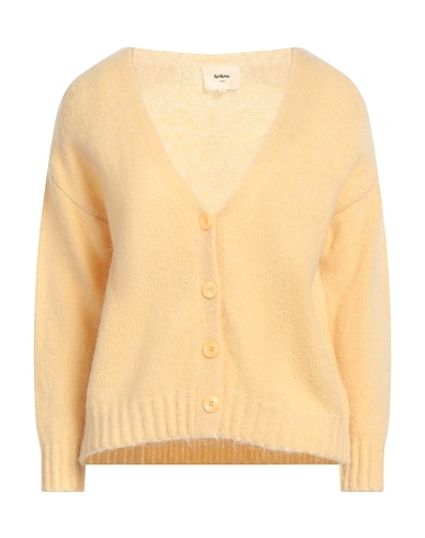 ARTLOVE Cardigan Pastel yellow 47% Polyamide, 35% Wool, 15% Mohair wool, 3% Elastane