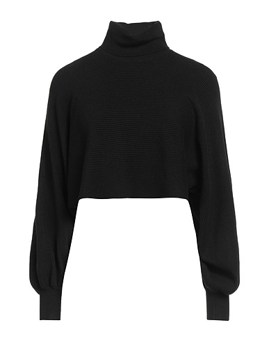 PIECES Polo neck Black 69% Recycled polyester, 31% Polyester