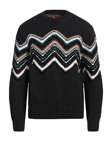 MISSONI Jumper Black 45% Cotton, 23% Wool, 18% Viscose, 14% Polyamide