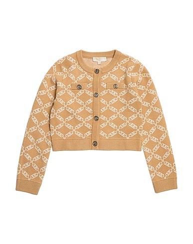 MICHAEL KORS KIDS Cardigan Khaki 50% Acrylic, 28% Polyester, 22% Polyamide
