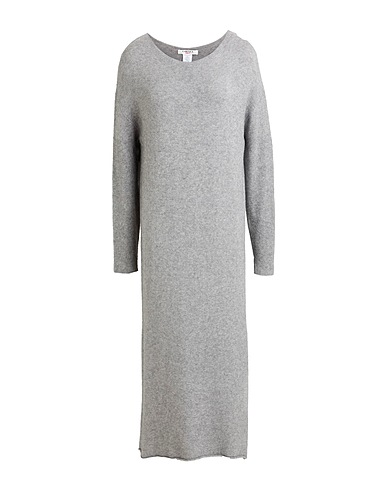 KARTIKA Midi dress KNIT Grey 50% Viscose, 27% Polyester, 23% Polyamide