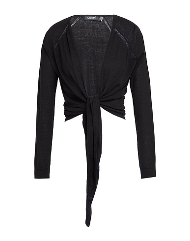 LAUREN RALPH LAUREN Shrug Black 55% Linen, 45% Viscose