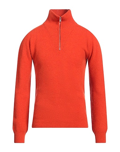 AT.P.CO Pullover mit Zipper  Orange 75% Wolle, 20% Polyamid, 5% Andere Fasern
