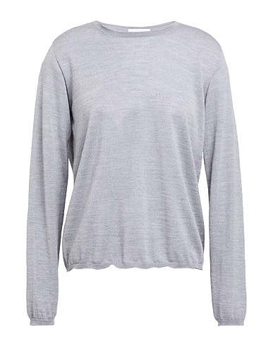 DANIELE FIESOLI Sweater COLLEZIONE N_01 Light grey 75% Merino Wool, 25% Silk