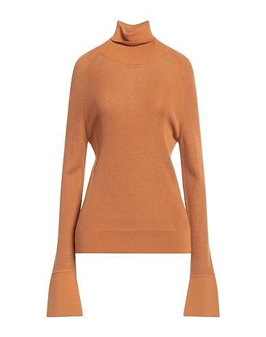 NENETTE Polo neck Camel 50% Wool, 45% Acrylic, 3% Elastane, 2% Other Fibres
