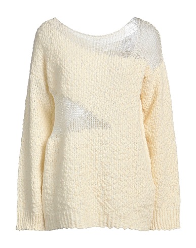 SEMICOUTURE Jumper Ivory 78% Wool, 22% Polyamide, Virgin Wool