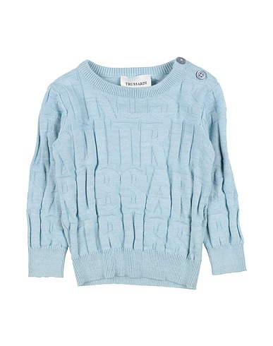 TRUSSARDI JUNIOR Jumper Sky blue 100% Cotton