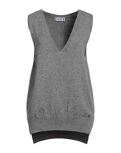 PLEASE Pullover Grau 43% Viskose, 29% Polyester, 28% Polyamid