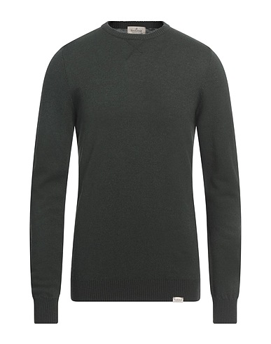 BROOKSFIELD Jumper Military green 51% Wool, 36% Cotton, 13% Polyamide