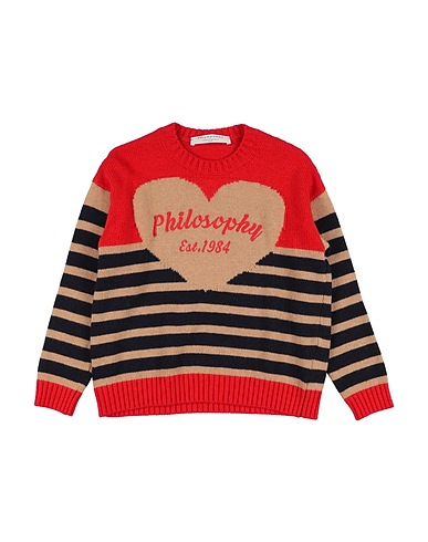 PHILOSOPHY di LORENZO SERAFINI Jumper KIDS Red 40% Merino Wool, 30% Viscose, 20% Polyamide, 10% Cashmere
