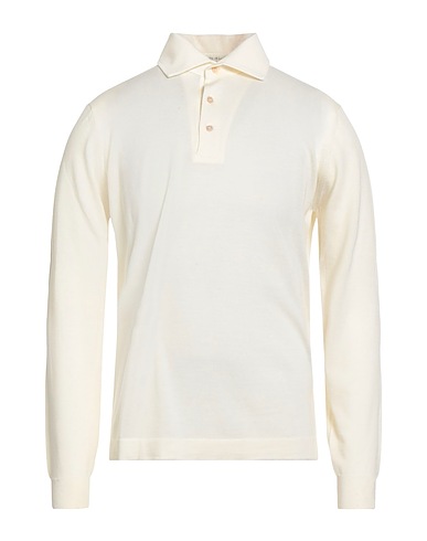 FILIPPO DE LAURENTIIS Pullover Elfenbein 100% Super 120s Wolle