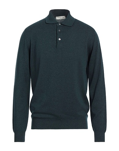 FILIPPO DE LAURENTIIS Pullover Verde petrolio 75% Super 120s Lana, 15% Seta, 10% Cachemire