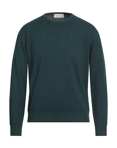 FILIPPO DE LAURENTIIS Pullover Verde scuro 75% Super 120s Lana, 15% Seta, 10% Cachemire