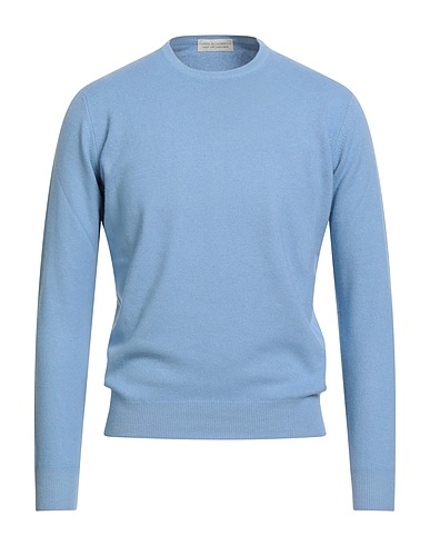 FILIPPO DE LAURENTIIS Pullover Celeste 75% Super 120s Lana, 15% Seta, 10% Cachemire