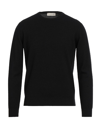 FILIPPO DE LAURENTIIS Pullover Schwarz 75% Super 120s Wolle, 15% Seide, 10% Kaschmir