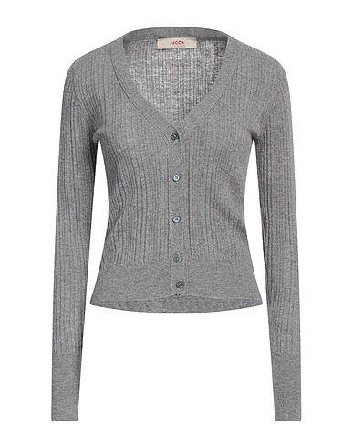 JUCCA Cardigan Grigio chiaro 50% Lana di alpaca, 50% Poliammide