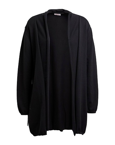 ROSSOPURO Strickjacke Schwarz 100% Baumwolle