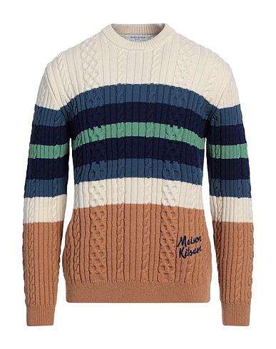 MAISON KITSUNÉ Jersey AVORIO 80% Lana, 20% Poliamida