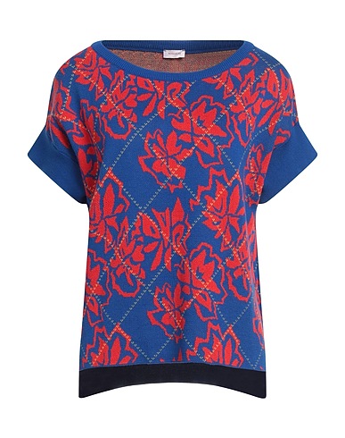 ROSSOPURO Jumper Bright blue 100% Cotton