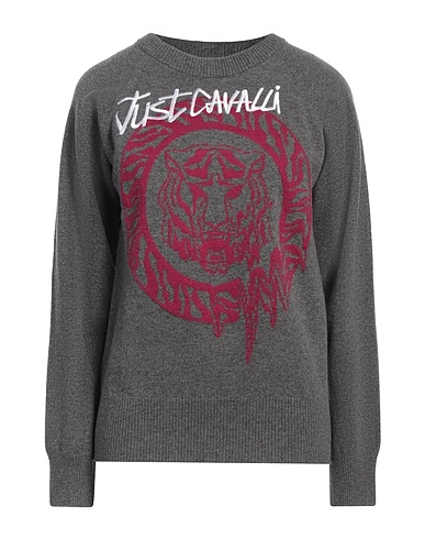 JUST CAVALLI Jumper Grey 90% Wool, 10% Cashmere