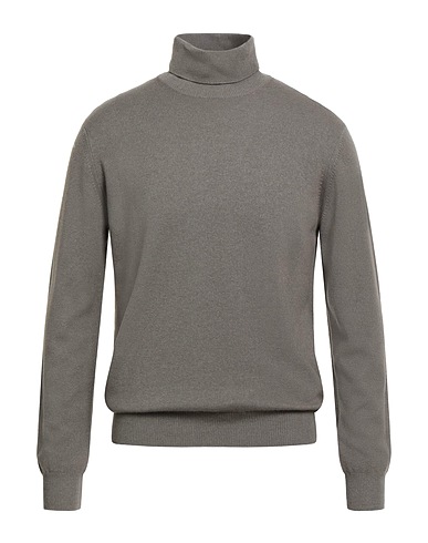 FILIPPO DE LAURENTIIS Polo neck Taupe 75% Super 120s Wool, 15% Silk, 10% Cashmere