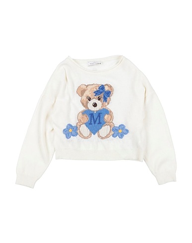 MONNALISA Sweater Ivory 40% Viscose, 30% Polyamide, 25% Wool, 5% Cashmere
