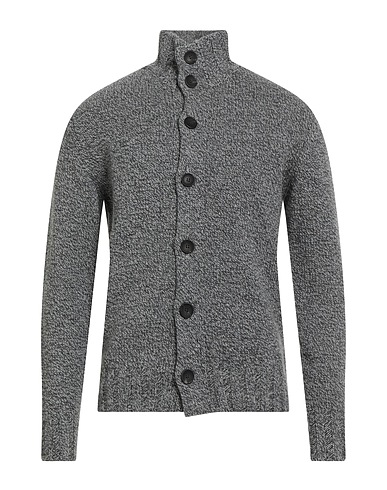 FILIPPO DE LAURENTIIS Cardigan Charcoal 100% Super 120s Wool