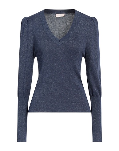 LIU •JO Pullover Taubenblau 70% Viskose, 19% Polyester, 11% Metallisiertes Polyester