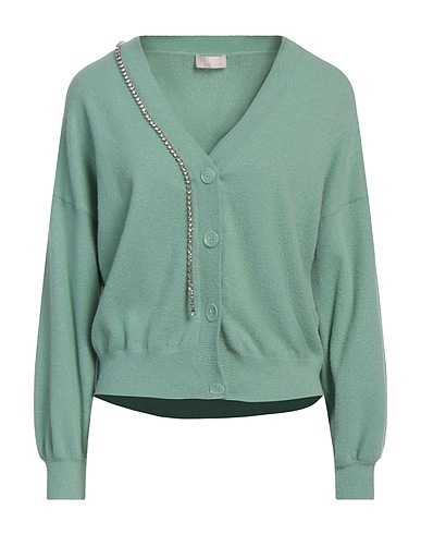LIU •JO Cardigan Light green 95% Nylon, 5% Metal
