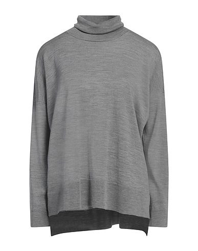 ROBERTO COLLINA Polo neck Grey 100% Merino Wool