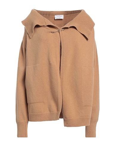 WOOL & CO Cardigan Cammello 100% Lana Merino