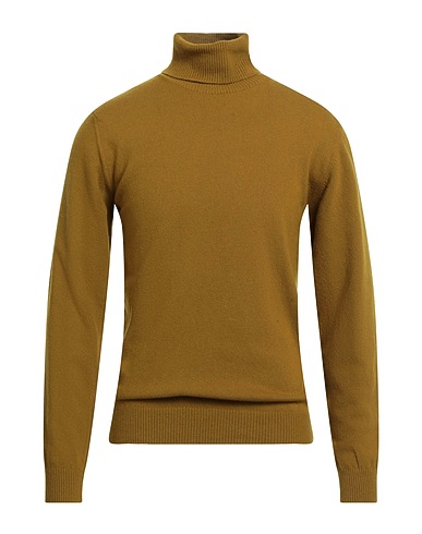 DANIELE FIESOLI Turtleneck Military green 90% Wool, 10% Cashmere