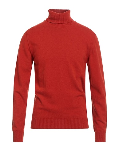 DANIELE FIESOLI Turtleneck Rust 90% Wool, 10% Cashmere