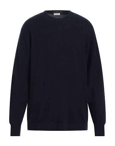 PAOLO PECORA KNITWEAR Navy blue 70% Virgin Wool, 30% Cashmere