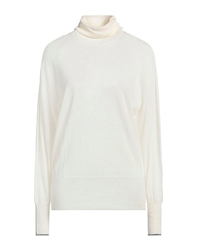 MOMONÍ Polo neck Cream 50% Polyamide, 40% Alpaca wool, 10% Wool, Viscose