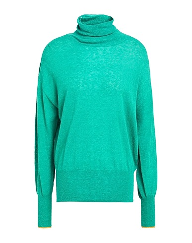 MOMONÍ Dolcevita Verde smeraldo 50% Poliammide, 40% Lana di alpaca, 10% Lana, Viscosa