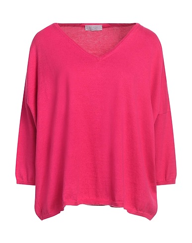 BE YOU by GERALDINE ALASIO Jumper Fuchsia 85% Cotton, 15% Cashmere