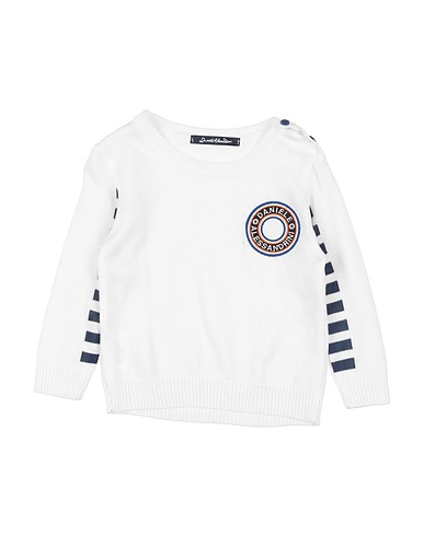 DANIELE ALESSANDRINI Jumper White 97% Viscose, 3% Elastane