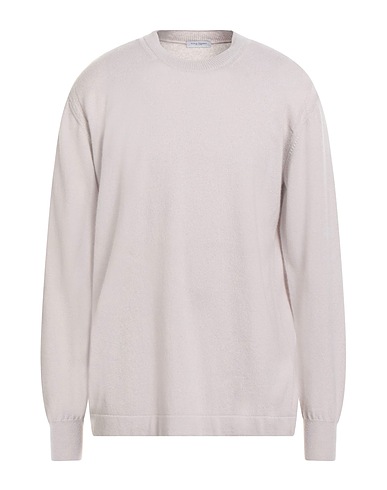 PAOLO PECORA Jumper Light grey 70% Wool, 30% Cashmere
