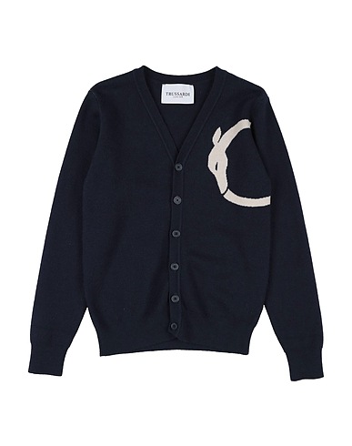 TRUSSARDI JUNIOR カーディガン ミッドナイトブルー レーヨン 50% / ポリエステル 28% / ナイロン 22%