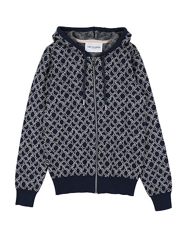 TRUSSARDI JUNIOR Cardigan Midnight blue 50% Acrylic, 50% Cotton