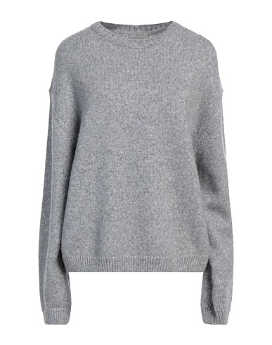 TRUE RELIGION Sweater Light grey 55% Wool, 23% Metallic fiber, 22% Polyamide