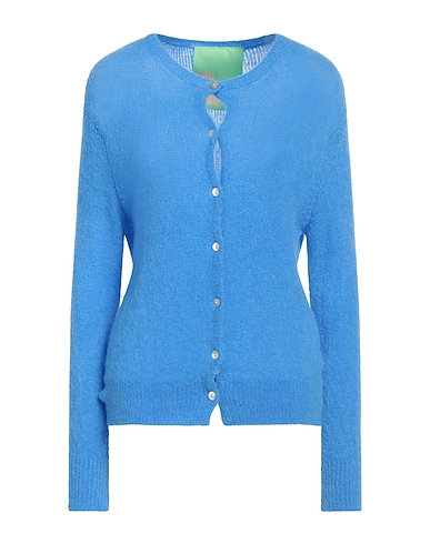 LOU LOU BELLE VILLE PARIS Cardigan Sky blue 38% Acrylic, 32% Polyamide, 30% Baby alpaca wool