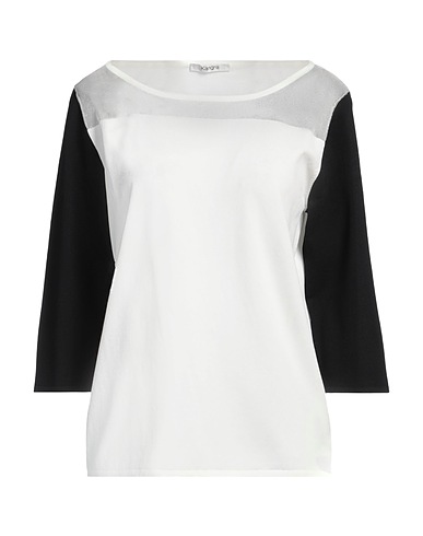 KANGRA Jumper White 57% Viscose, 39% Nylon, 3% Elastane, 1% Polyester