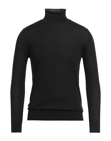 KANGRA Polo neck Black 100% Wool